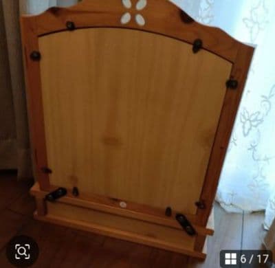 木製 3面鏡 ドレッサー　大きめ　高さ50㌢程　カントリーナチュラル