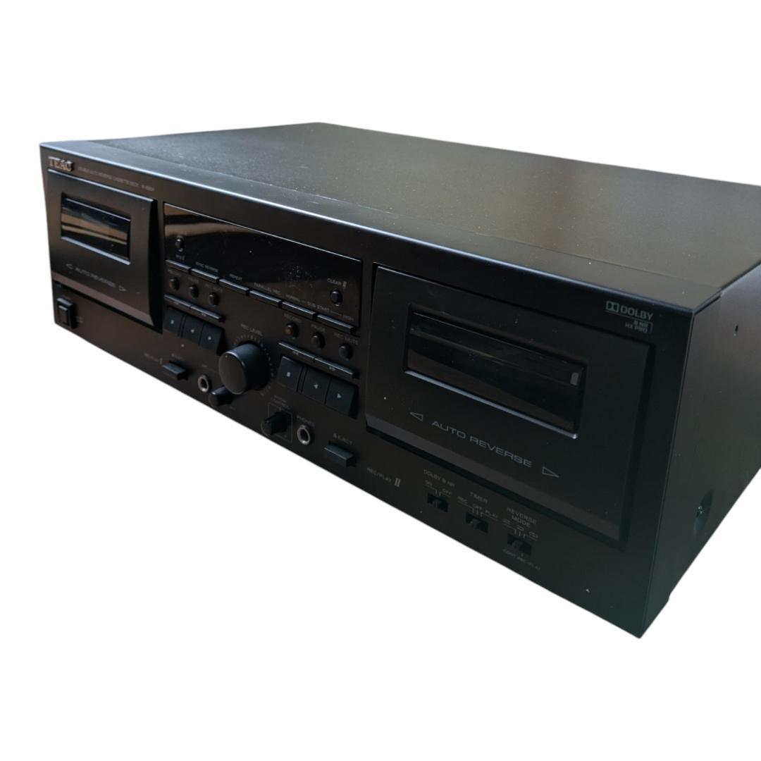 TEAC カセットデッキ ダブルオートリバース ブラック W-890R-B