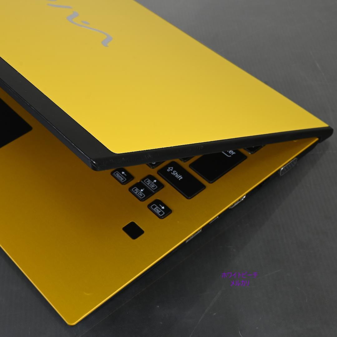 vaio pro PK 第10世代 i3 8G 256GB 黄黒 2021