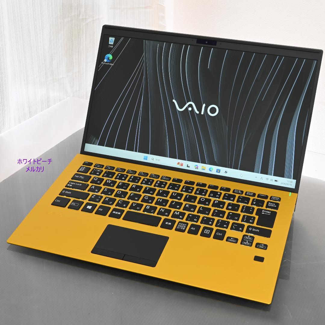 vaio pro PK 第10世代 i3 8G 256GB 黄黒 2021