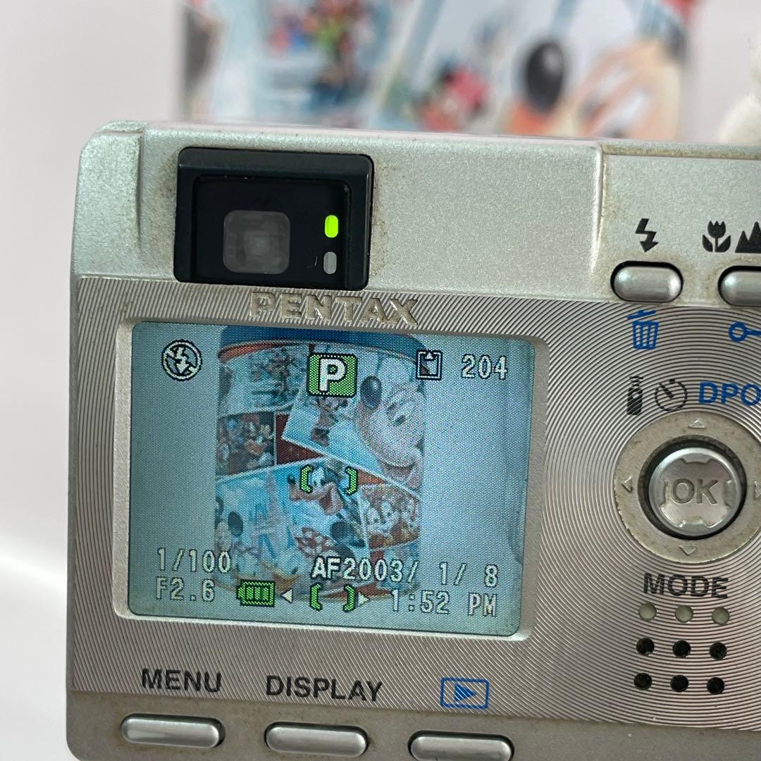実写美⭕️【動作確認済】PENTAX OPTIO S デジタルカメラ シルバー
