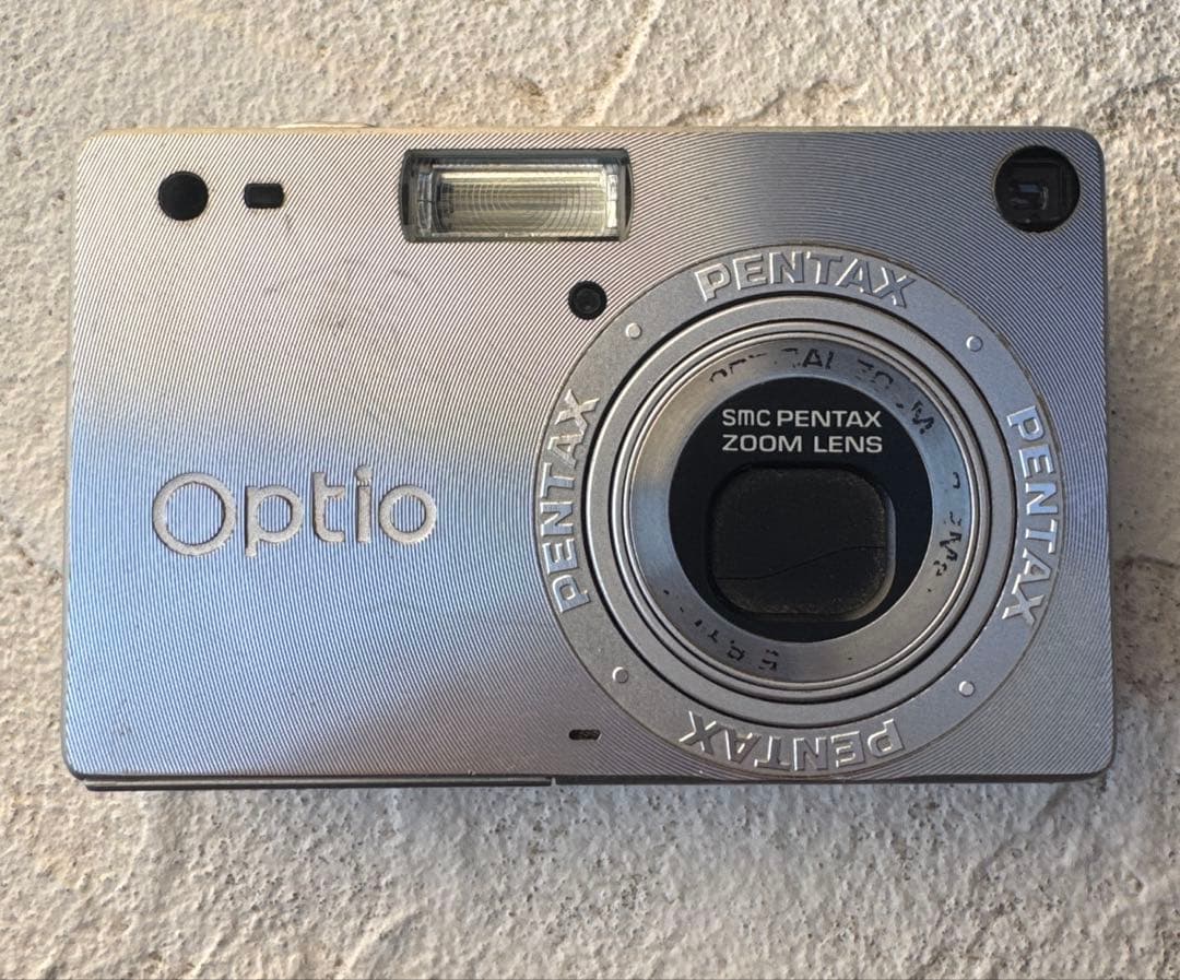 実写美⭕️【動作確認済】PENTAX OPTIO S デジタルカメラ シルバー