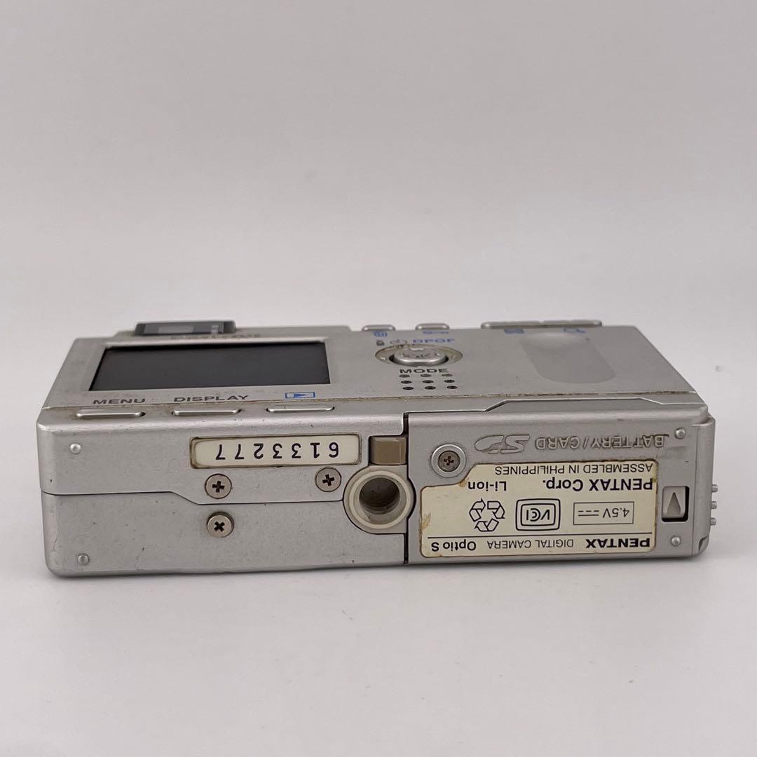 実写美⭕️【動作確認済】PENTAX OPTIO S デジタルカメラ シルバー