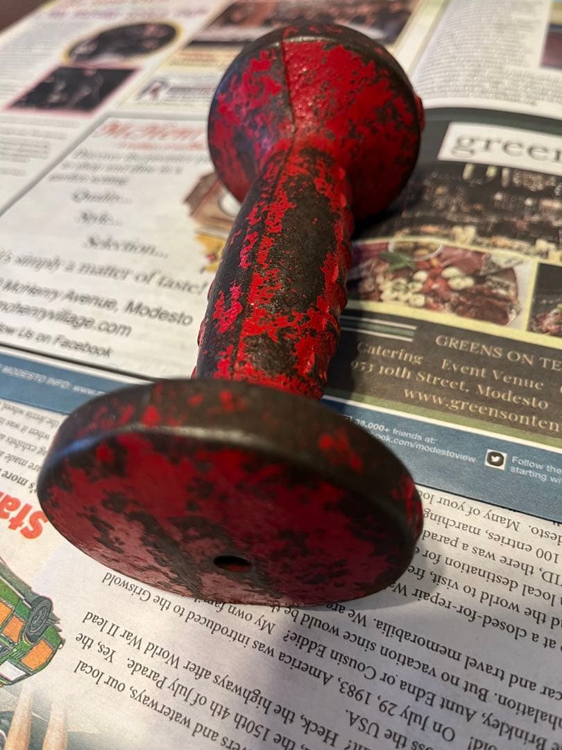 ヴィンテージ　ダンベル　インテリア雑貨