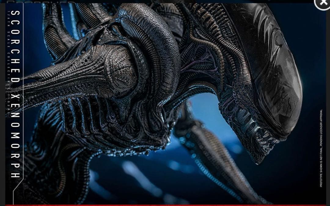 【新品】 ホットトイズ/エイリアン：ロムルス』スコーチド・ゼノモーフ 1/6