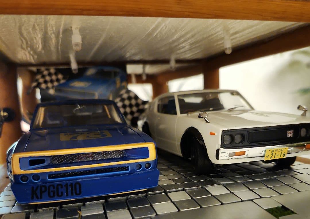 1/24 ケンメリGT-R 幻のGT-R ガレージ　ジオラマ