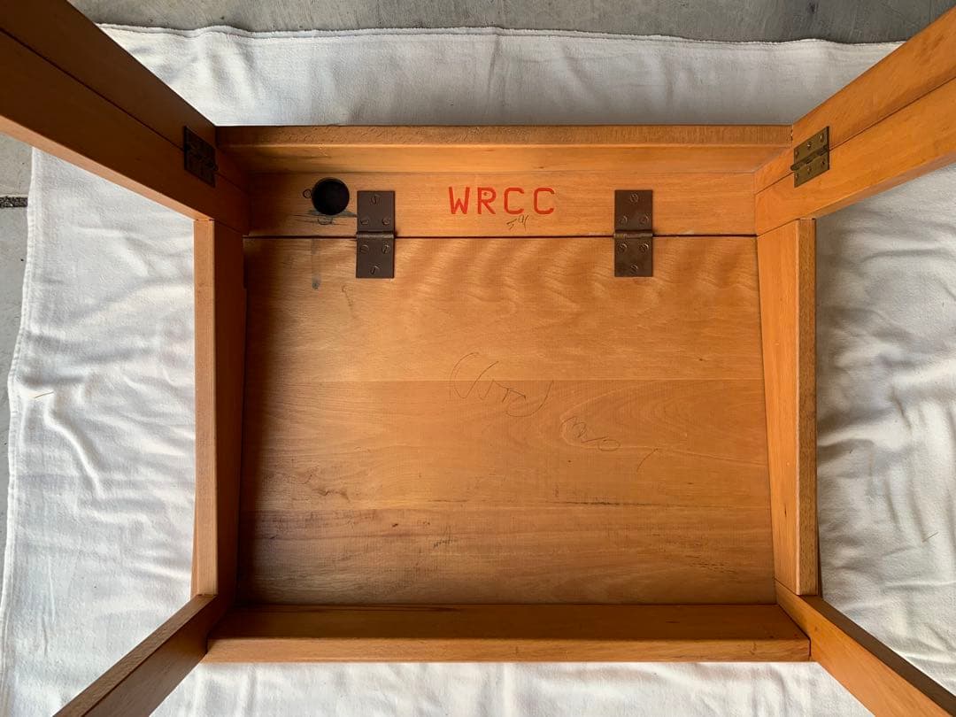 イギリス ミッドセンチュリー スクールデスク ESAVIAN社製 UK 折り畳み