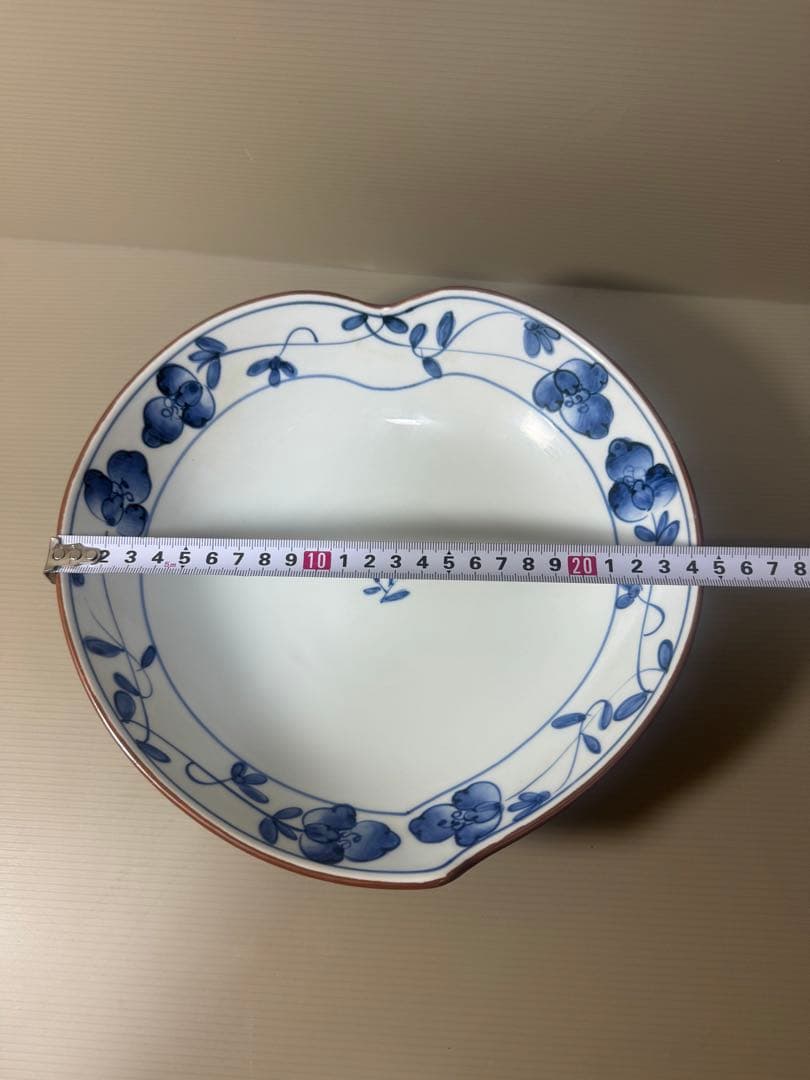 2112 其泉　桃型　花錦　鉢