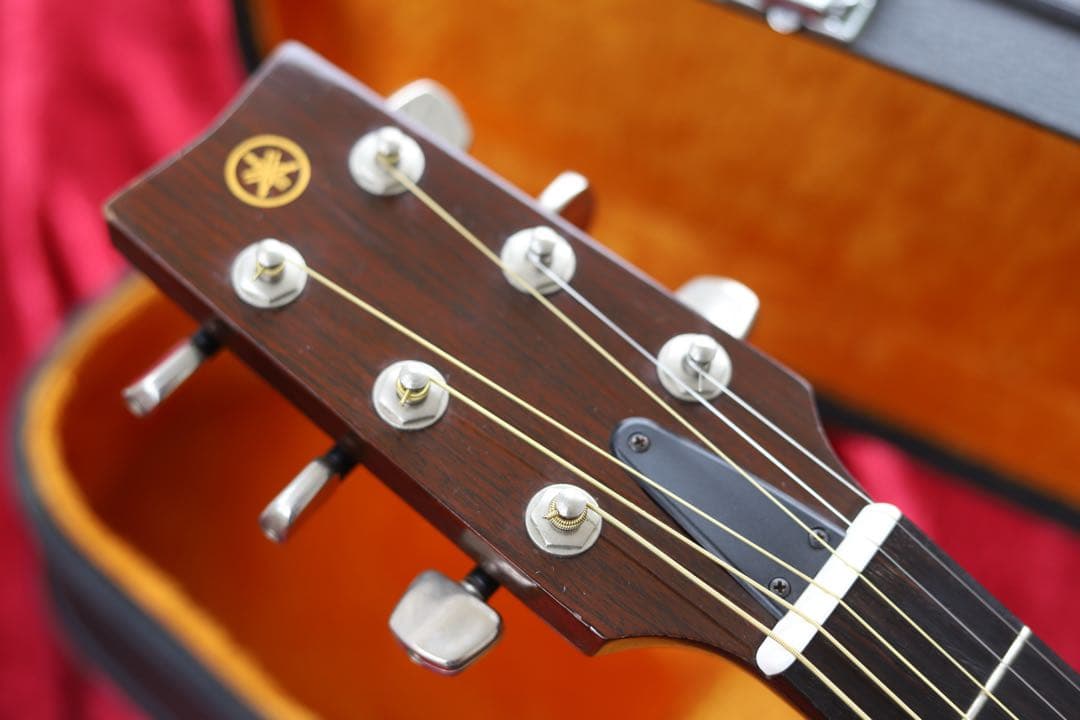 メンテ済 低弦高 YAMAHA FG-200J 黒ラベル アコースティックギター