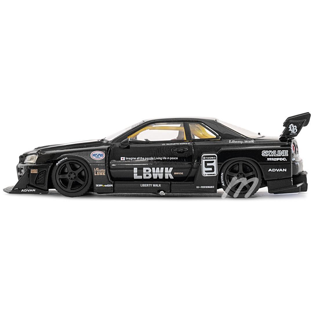 MINIGT Nissan LB-ER34 スーパーシルエット Black BL