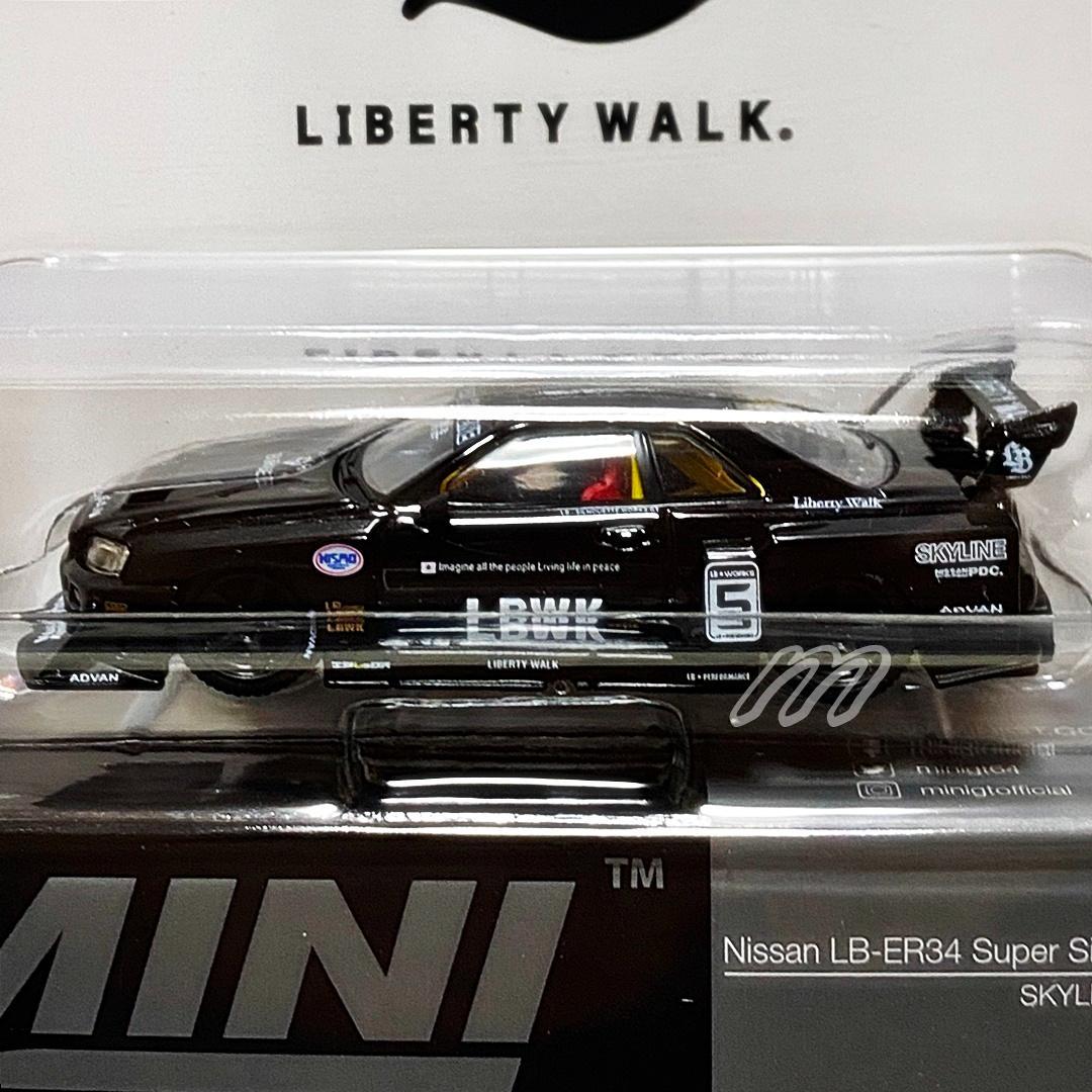 MINIGT Nissan LB-ER34 スーパーシルエット Black BL