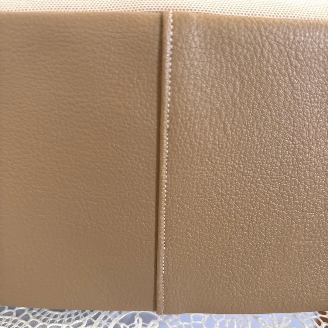 あおりがま口バッグ　薔薇刺繍×薔薇レース（ベージュ）ハンドメイド