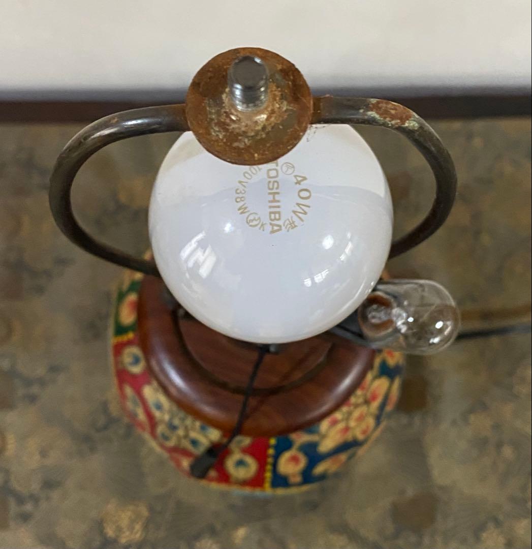 キャメルランプ　パキスタン伝統工芸品　アンティーク　マツダトレーデング