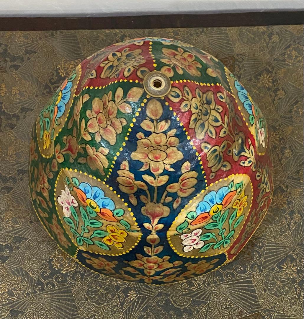 キャメルランプ　パキスタン伝統工芸品　アンティーク　マツダトレーデング