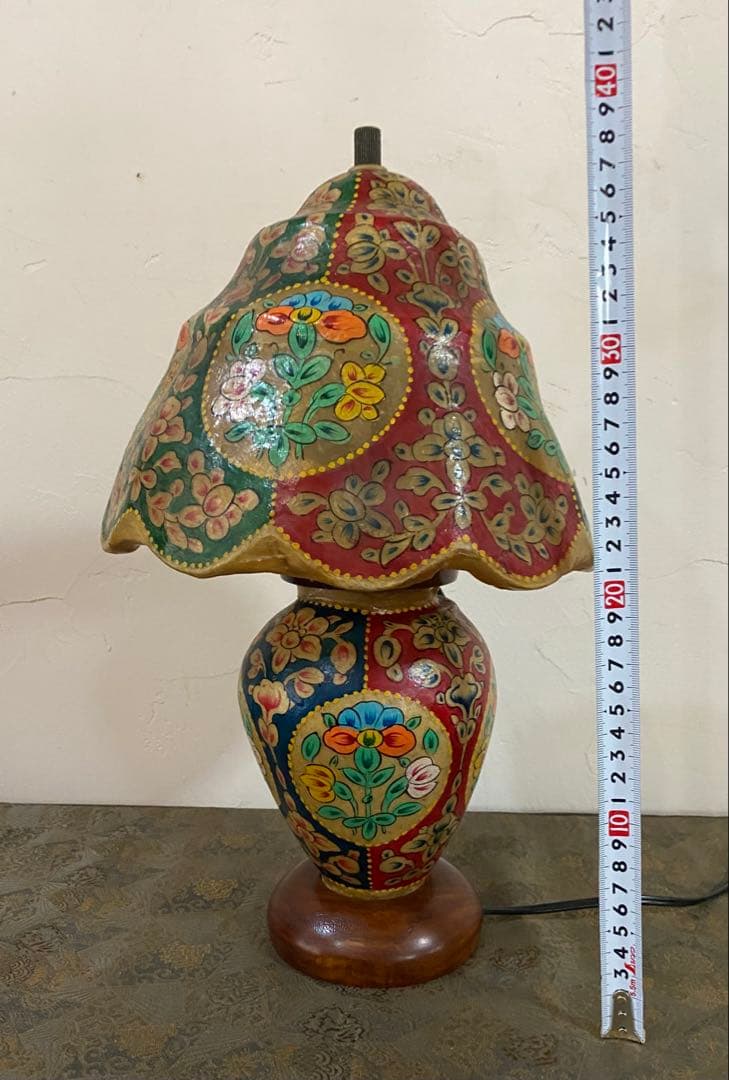 キャメルランプ　パキスタン伝統工芸品　アンティーク　マツダトレーデング