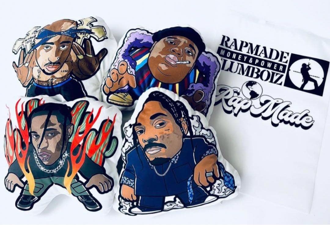 新品　完売品　トラヴィススコット　ラップリマン　ミニクッション　rapmade
