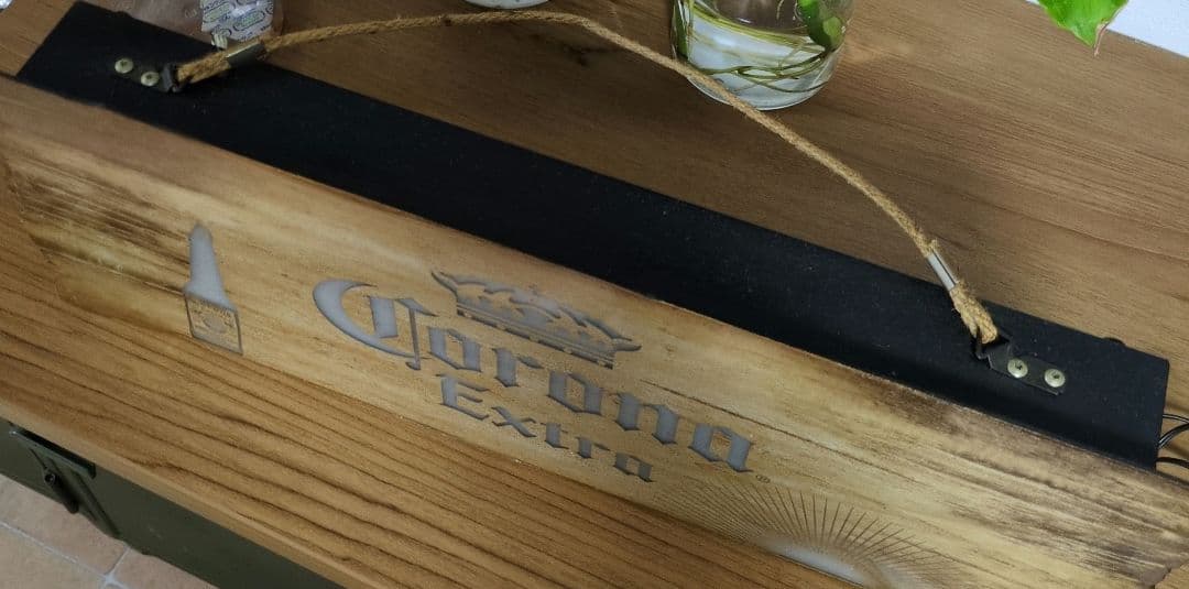 激レアコロナビールCoronaBeerサインボードLED訳あり表保護シール付き