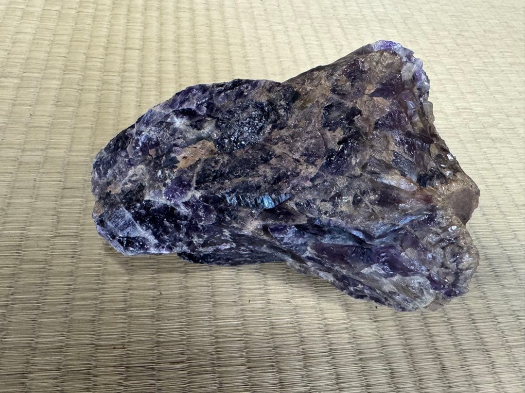 木箱に入った様々な種類の鑑賞石（原石）4個セット