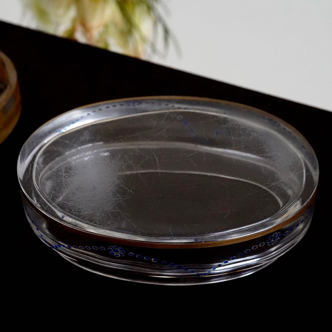 希少 オールドバカラ エナメル＆金彩 小物入れ★シュヴァリエ作品BACCARAT