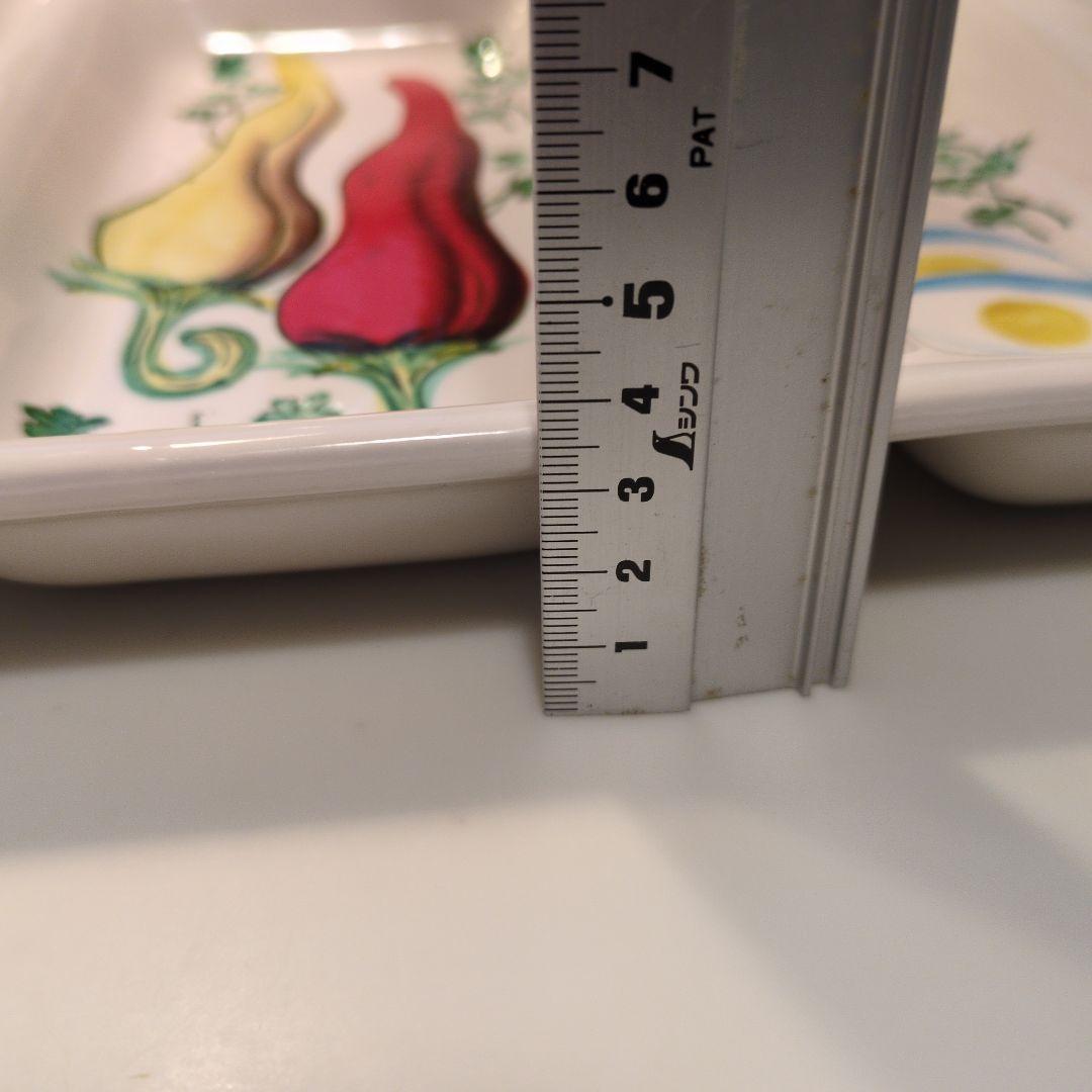 サービングディッシュ　カトラトリー入れ(手描き陶磁器)