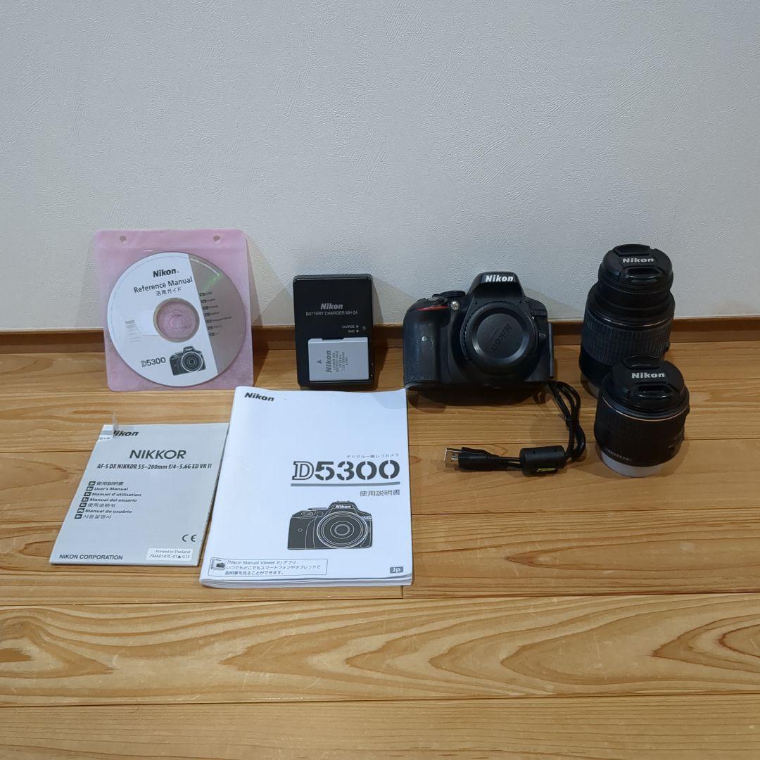 【良品】ニコン デジタル一眼レフカメラ D5300 レンズ