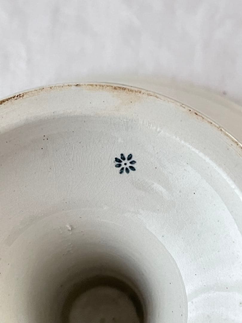 【美品】フランスアンティーク ガーランド模様 コンポティエ[3345]