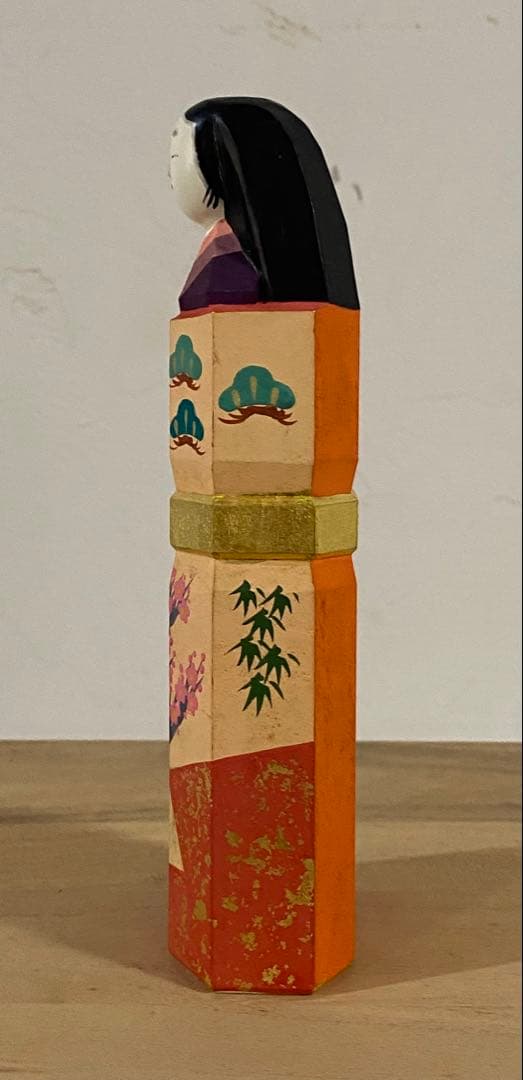 奈良一刀彫　「雛」大矢由造作　ヴィンテージ品　共箱付き　7号サイズ
