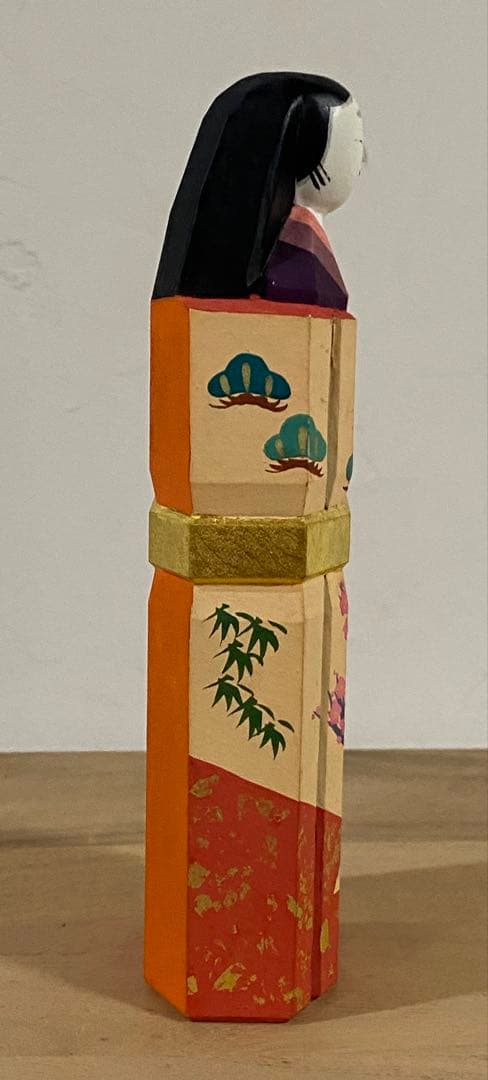 奈良一刀彫　「雛」大矢由造作　ヴィンテージ品　共箱付き　7号サイズ