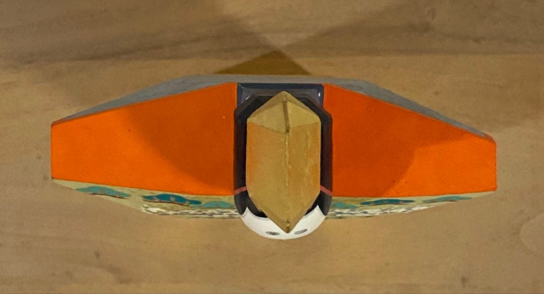 奈良一刀彫　「雛」大矢由造作　ヴィンテージ品　共箱付き　7号サイズ