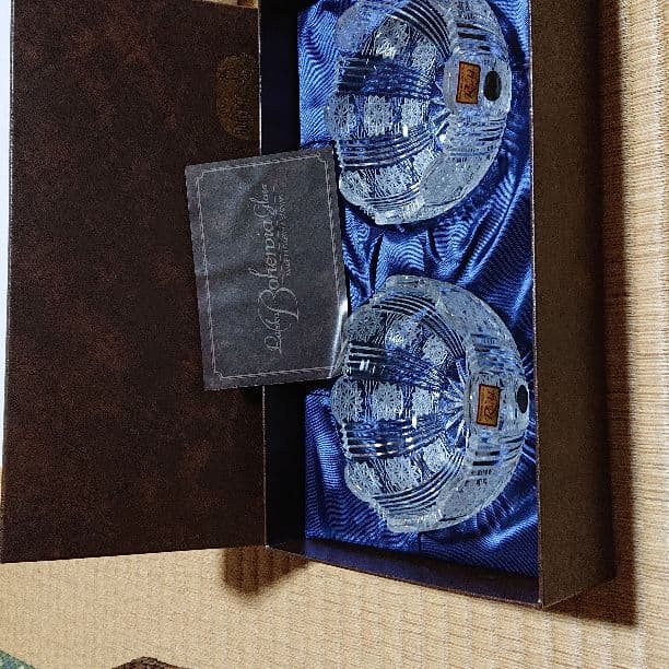 【値下げ】チェコ製Bohemia glass 小鉢2セット