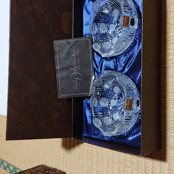 【値下げ】チェコ製Bohemia glass 小鉢2セット