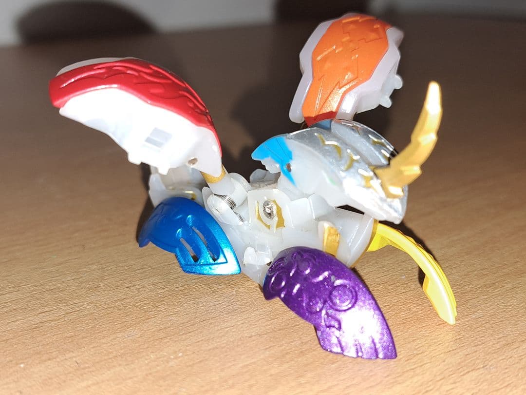 爆丸　爆テク　統タヴァネル 虹(レインボー)クリア ver.　メタルパーツおまけ