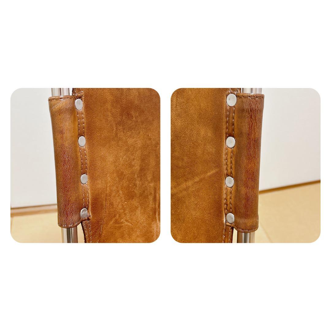 ●美品　レザーチェア●シャルロット・ペリアン【レザクルチェア】リプロダクト品