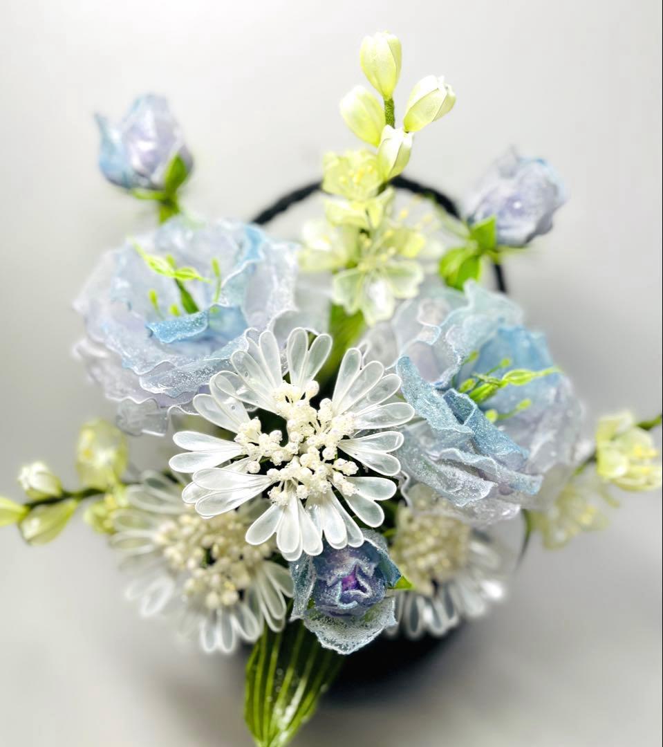 アメリカンフラワー　ディップフラワーNO.154（八重咲きトルコ桔梗・オルレア）