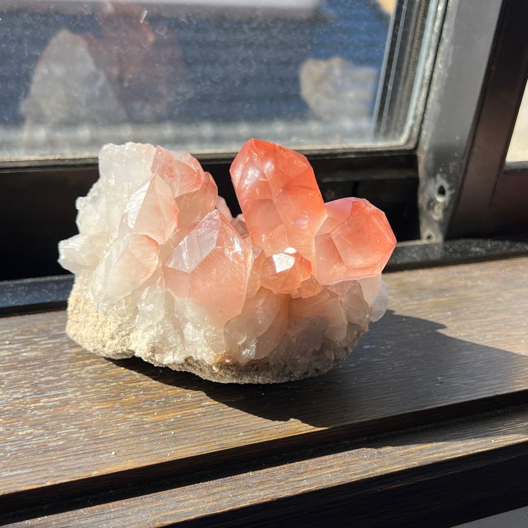 ストロベリーレムリアン　ディアマンティーナ産　クラスター　42 ピンクレムリアン