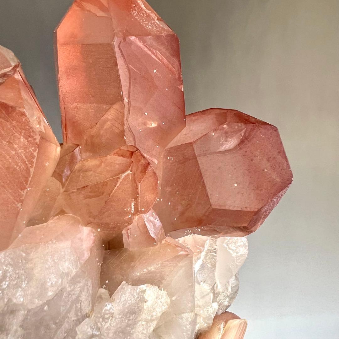 ストロベリーレムリアン　ディアマンティーナ産　クラスター　42 ピンクレムリアン