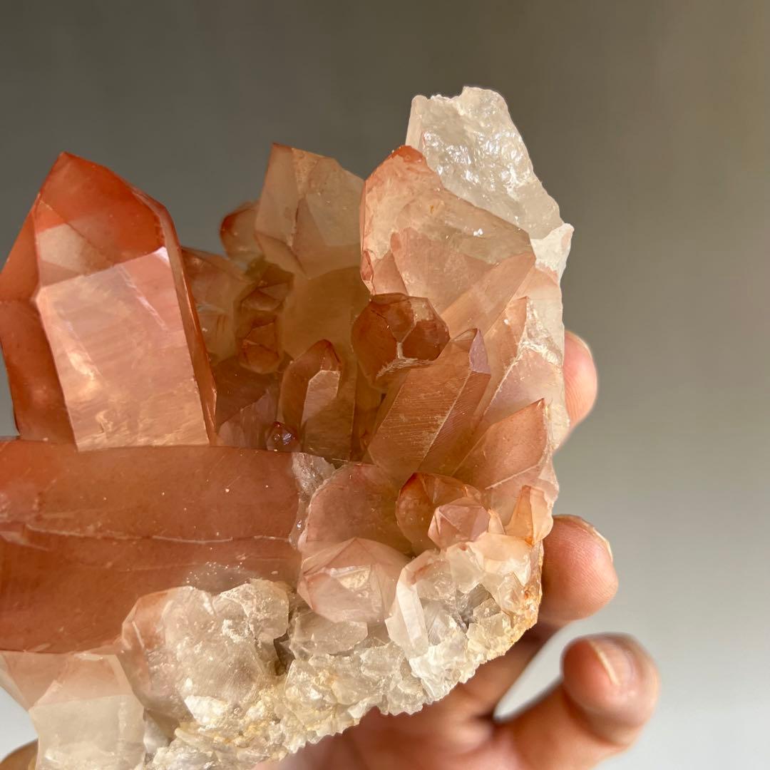 ストロベリーレムリアン　ディアマンティーナ産　クラスター　42 ピンクレムリアン