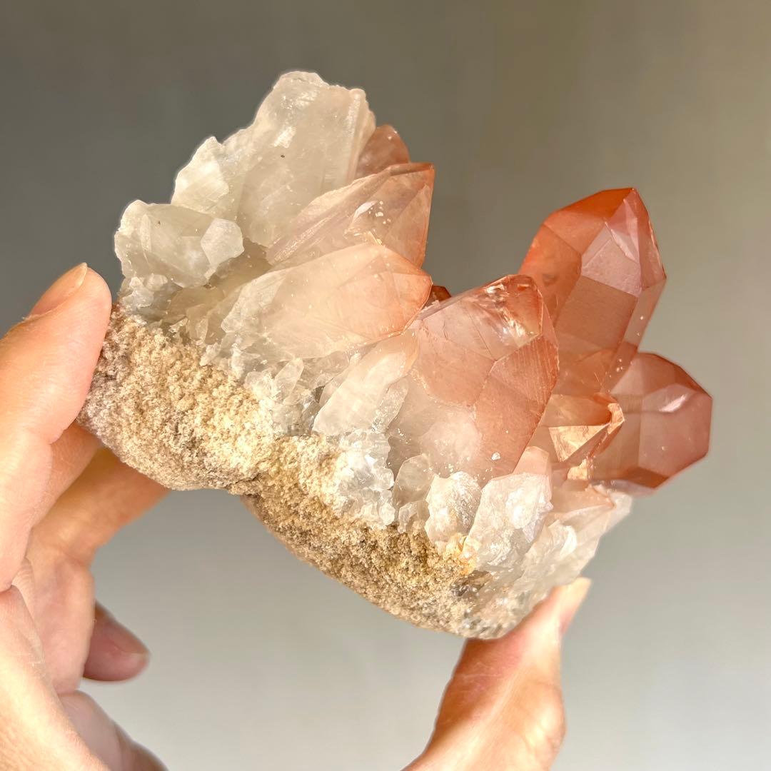 ストロベリーレムリアン　ディアマンティーナ産　クラスター　42 ピンクレムリアン