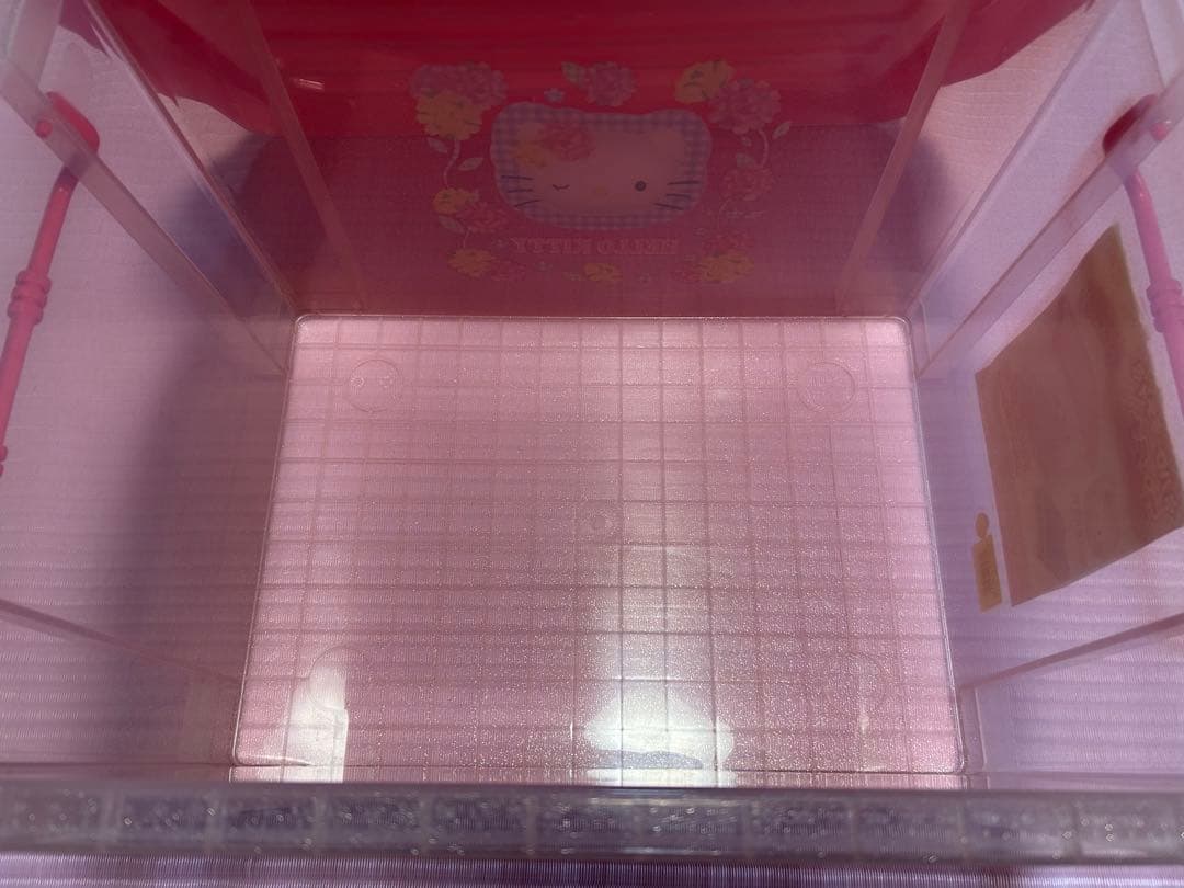 希少 ハローキティ 収納ボックス コンテナ レトロ 当時物 ビッグぬいぐるみ