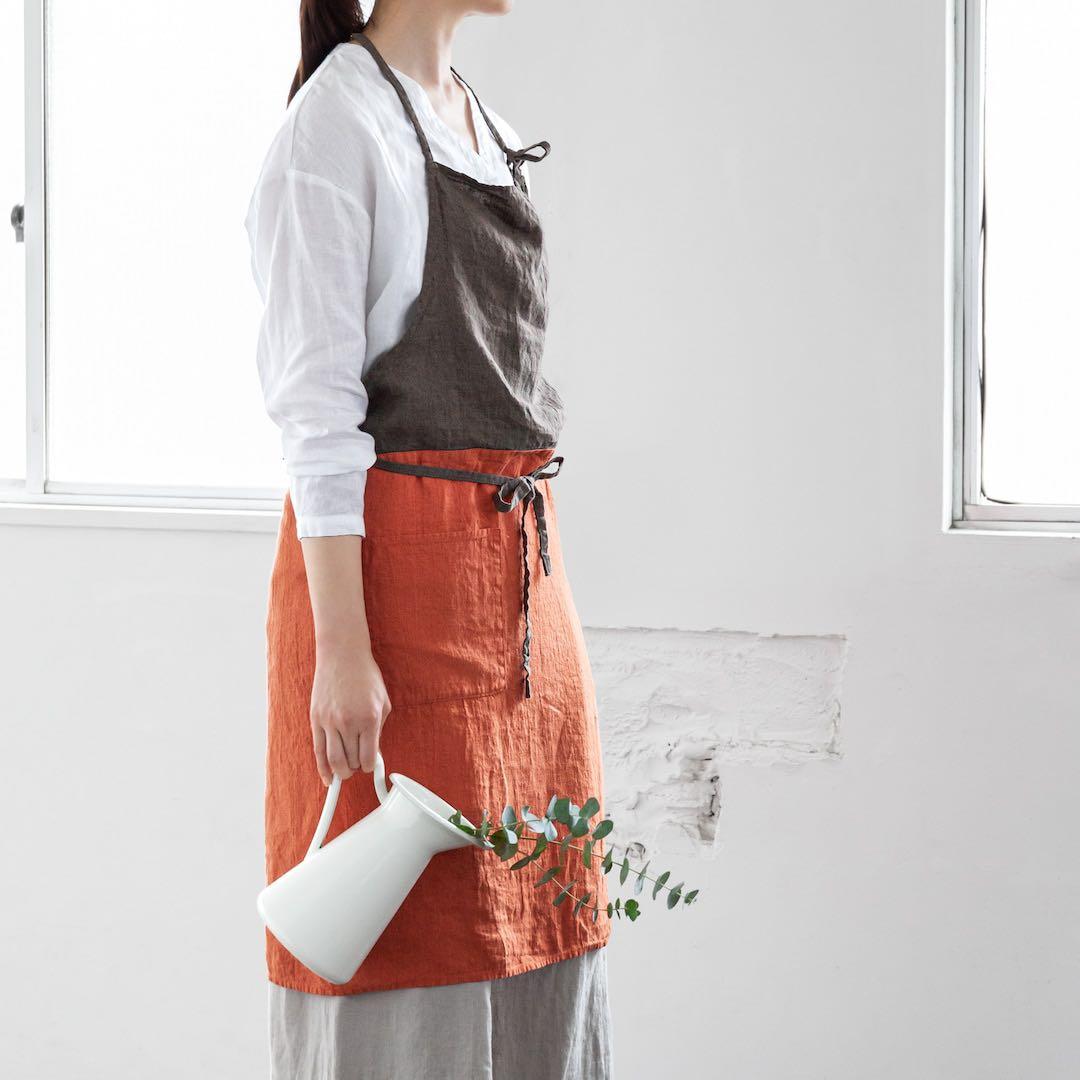 新品 Lino e Linaリーノエリーナ フルエプロン カリーナ タロッコ