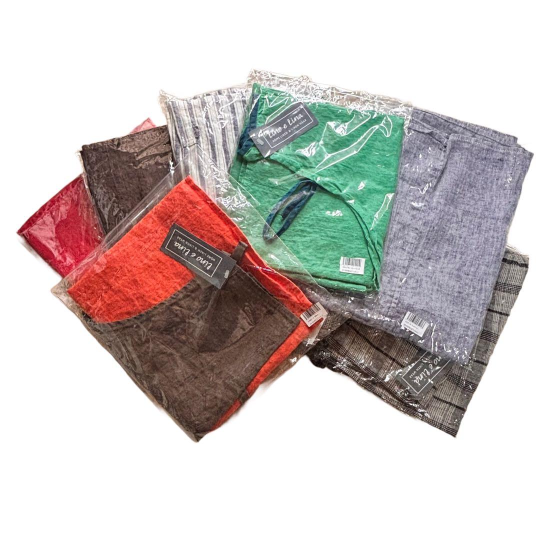 新品 Lino e Linaリーノエリーナ フルエプロン カリーナ タロッコ