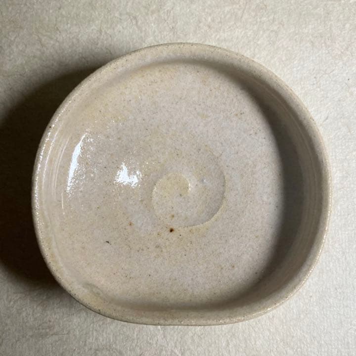 唐津山瀬馬盥沓形ぐい呑　唐津焼　ぐい呑　焼き物　陶器　酒器　陶芸