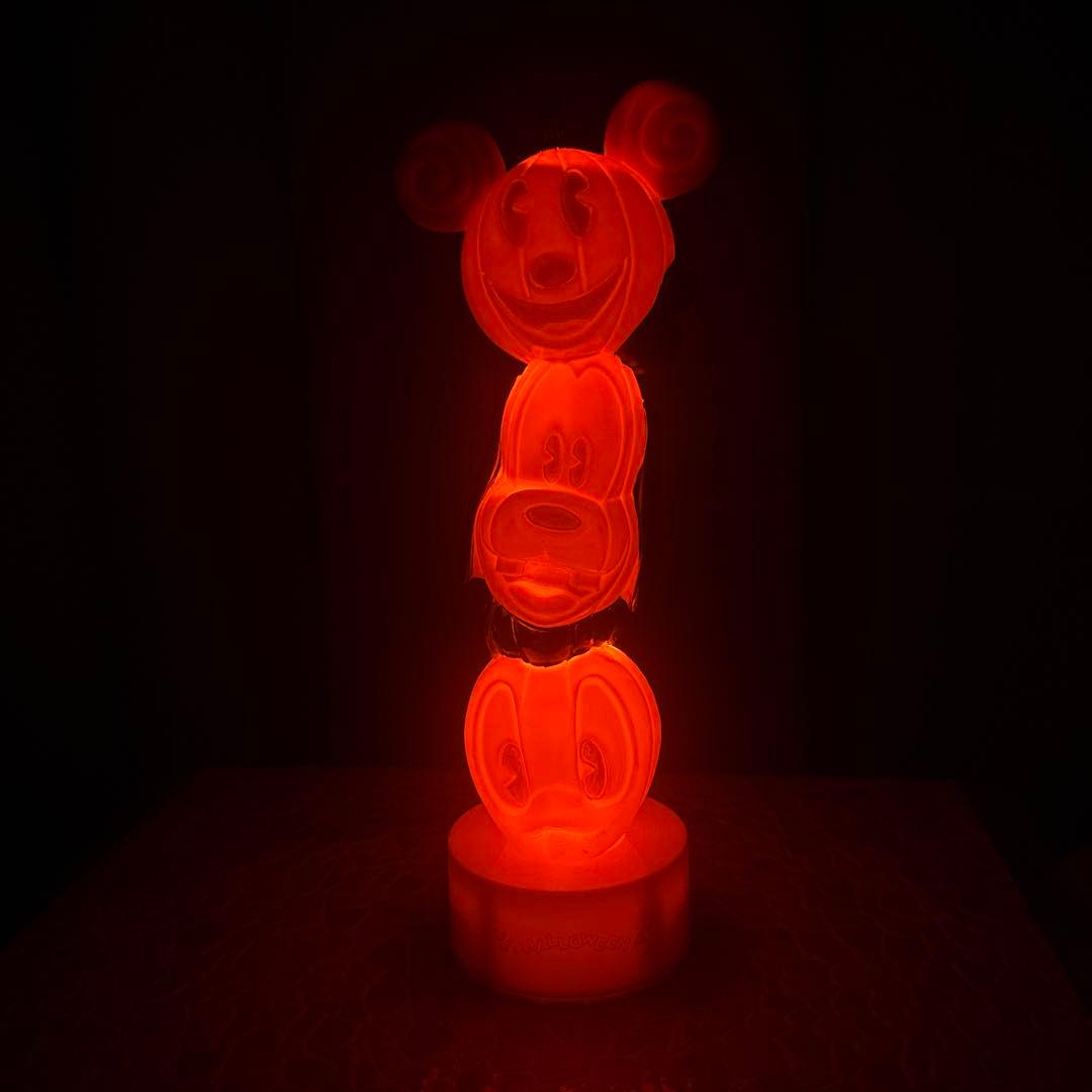ディズニー　ミッキー　ハロウィン　かぼちゃライト　トータルテンボス