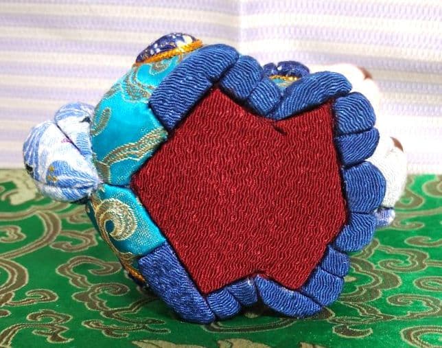 木目込み人形 シーサー家族(青)