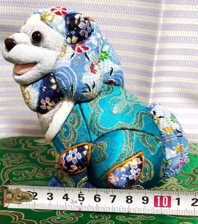 木目込み人形 シーサー家族(青)