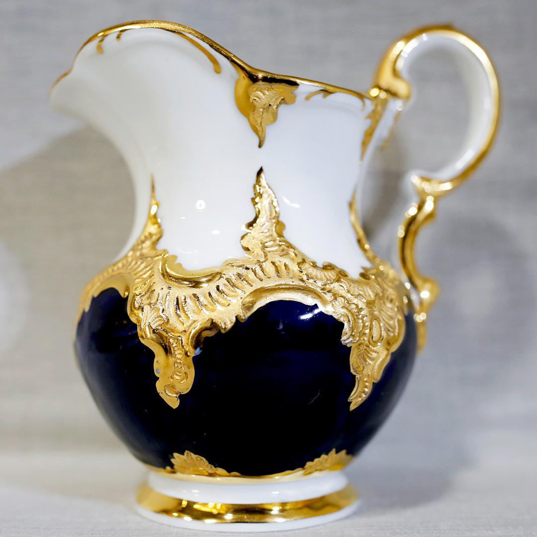 【レア最高級】マイセン Ｂフォーム グランツゴールド コバルト セット