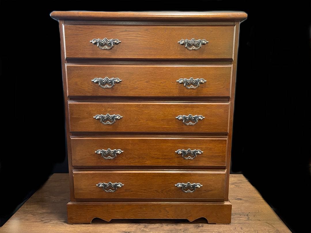 越後民芸　５段 民芸箪笥　整理箪笥　タンス　箪笥　たんす　チェスト　引出し