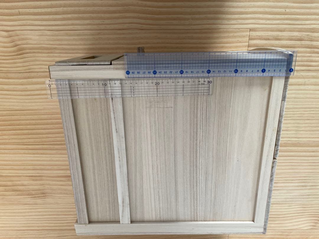 木製 米びつ コンパクト 小引き出し付き