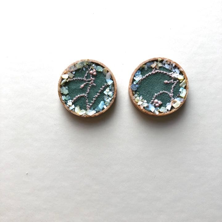 11.ミナペルホネン【lintu】イヤリング⚘ピアス