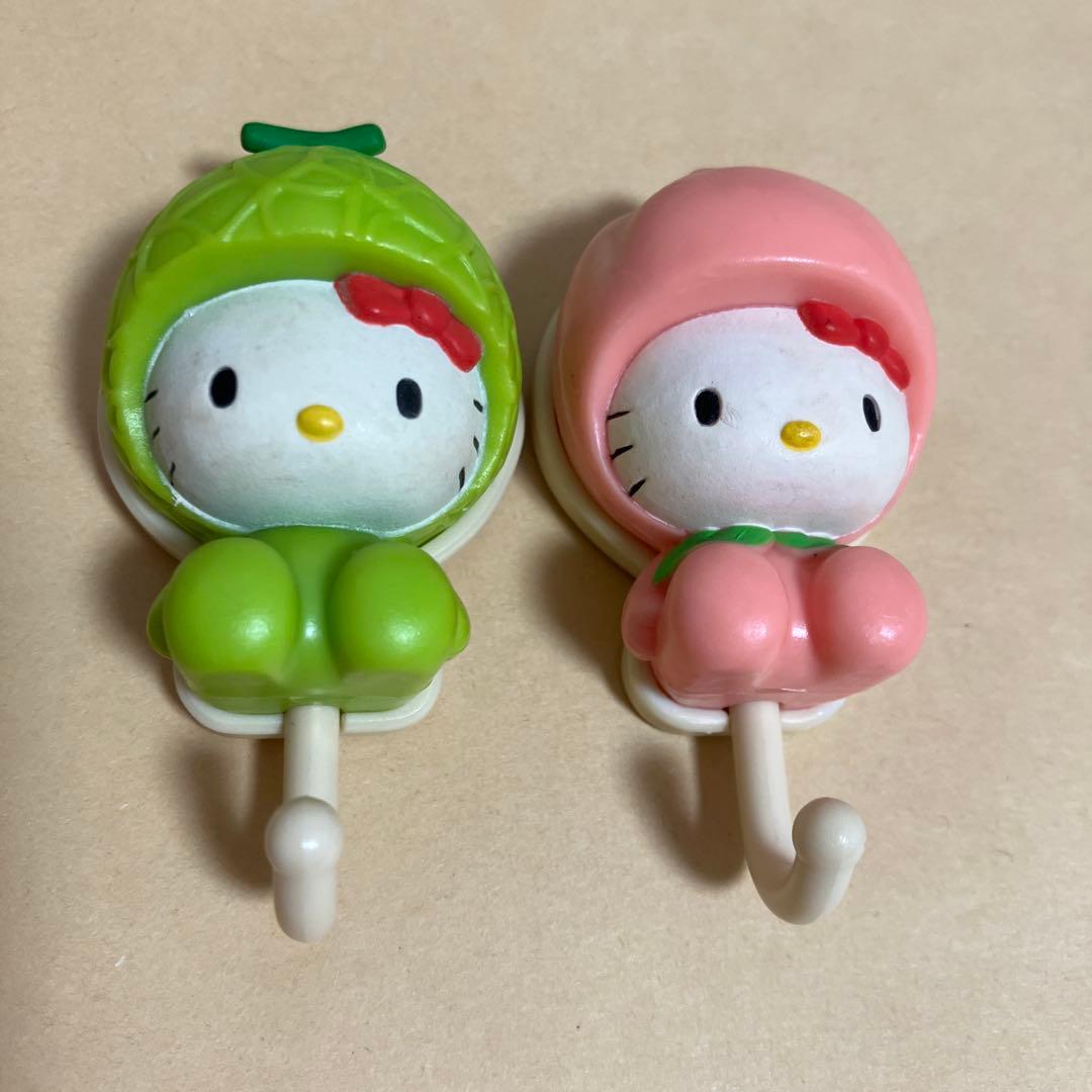 サントリーノベルティ　ハローキティ フルーツ　マグネットフック 6個セット